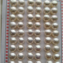 10.5-11MM High-Lights Freshwater Button Real Pearl Beads